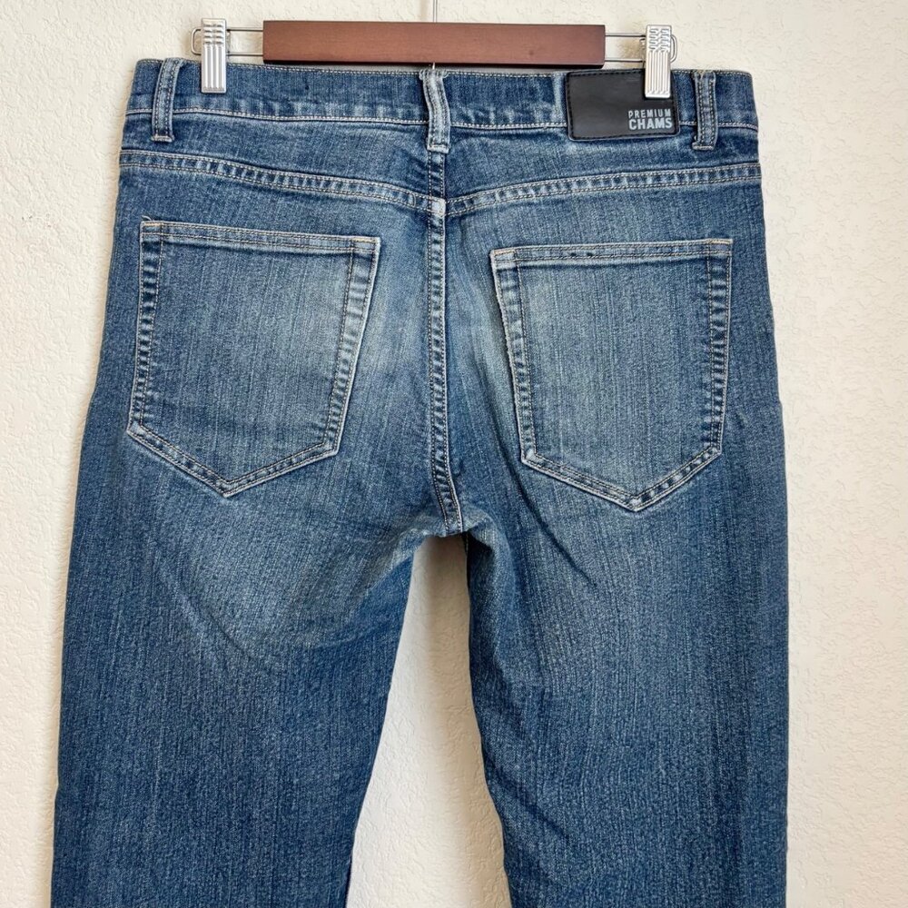 Champs Jeans Men’s 32x32 Stretch Slim Fit Blue Denim Casual Jeans - Picture 4 of 10